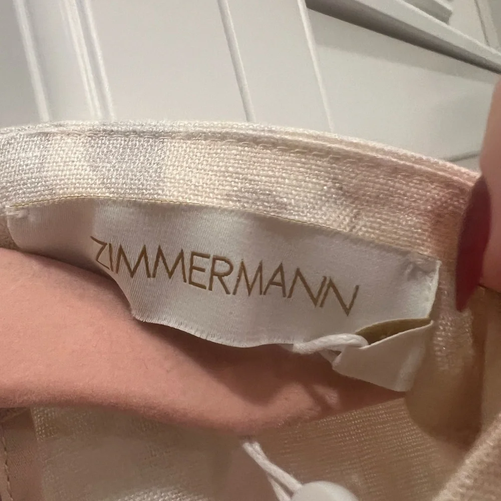 Zimmermann Crush buttoned midi Floral Long Sleeve Dress. Size 1. New with tags - Picture 8 of 13